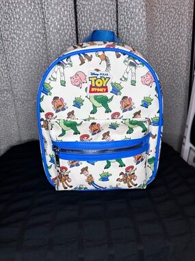 Claire's Toy Story Mini Backpack in White and Blue